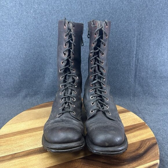 Vintage 1950s Chippewa Leather Side Zip Boots Brown Men\'s Sz 10.5 Black Label main image 15